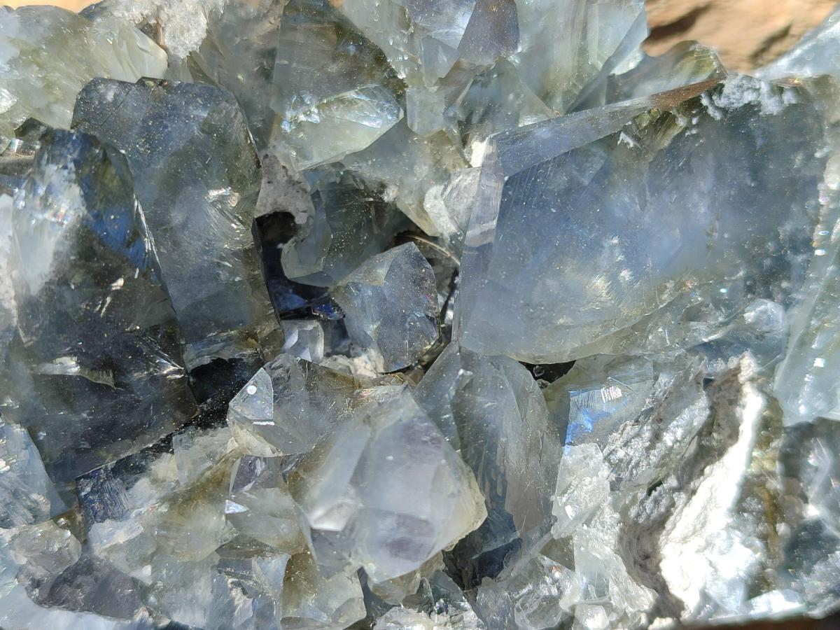 Natural Blue Celestite Specimens x 3 From Sakoany, Madagascar - Toprock Gemstones and Minerals 