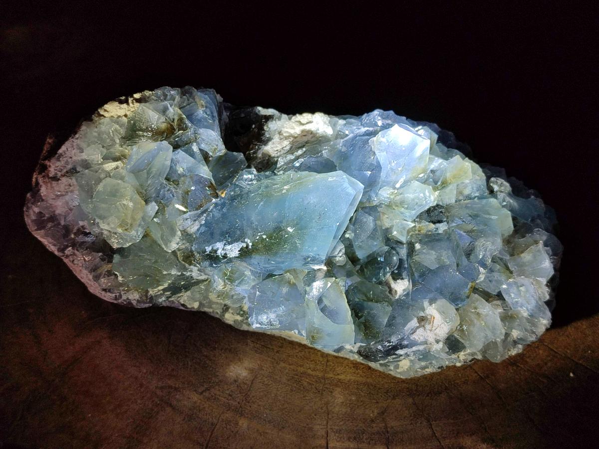 Natural Blue Celestite Specimens x 3 From Sakoany, Madagascar - Toprock Gemstones and Minerals 