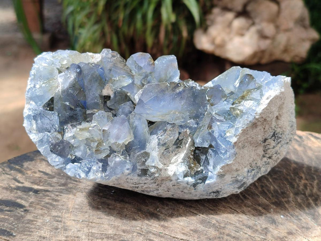 Natural Blue Celestite Specimens x 3 From Sakoany, Madagascar - Toprock Gemstones and Minerals 