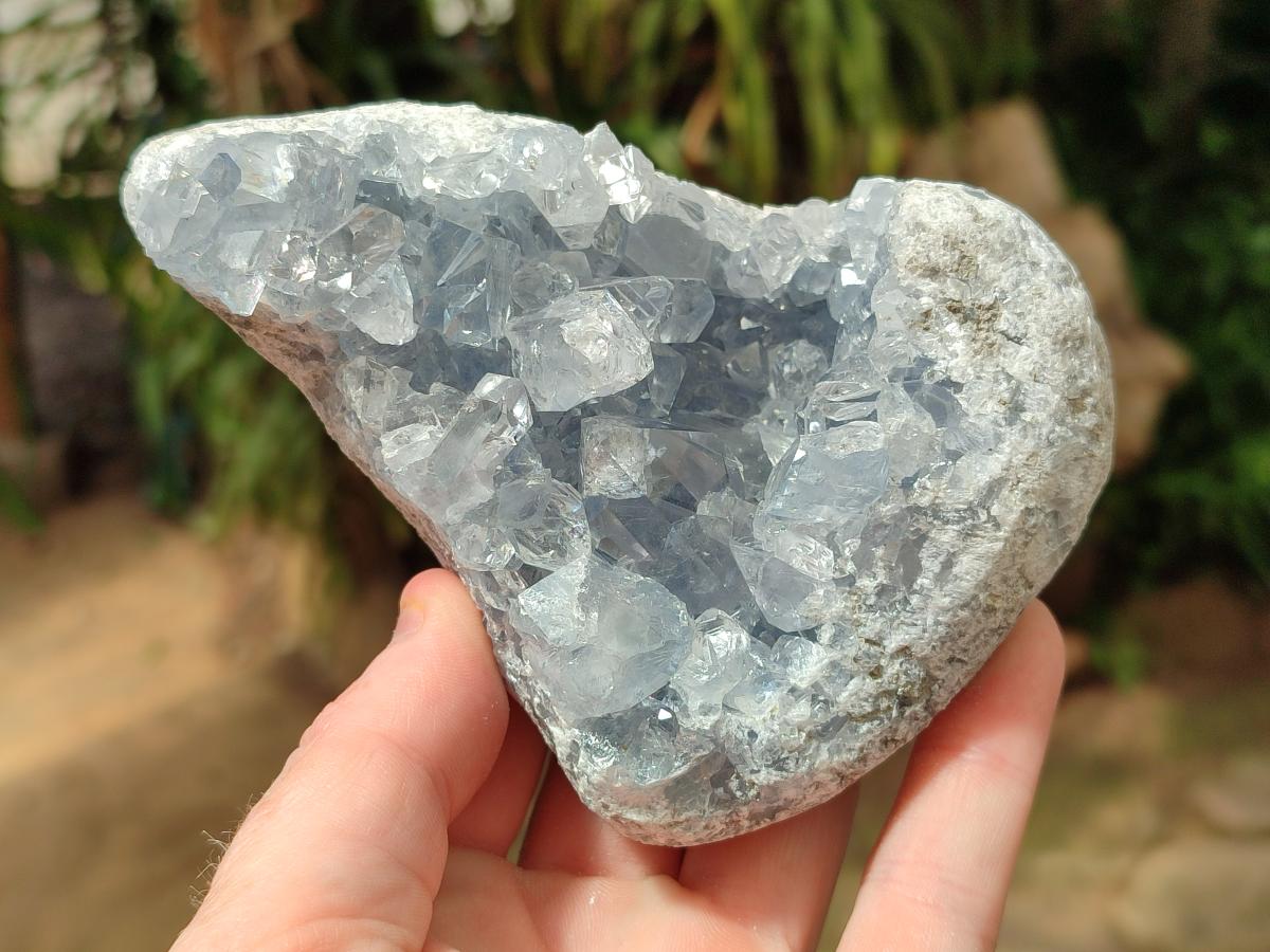 Natural Blue Celestite Specimens x 3 From Sakoany, Madagascar - Toprock Gemstones and Minerals 