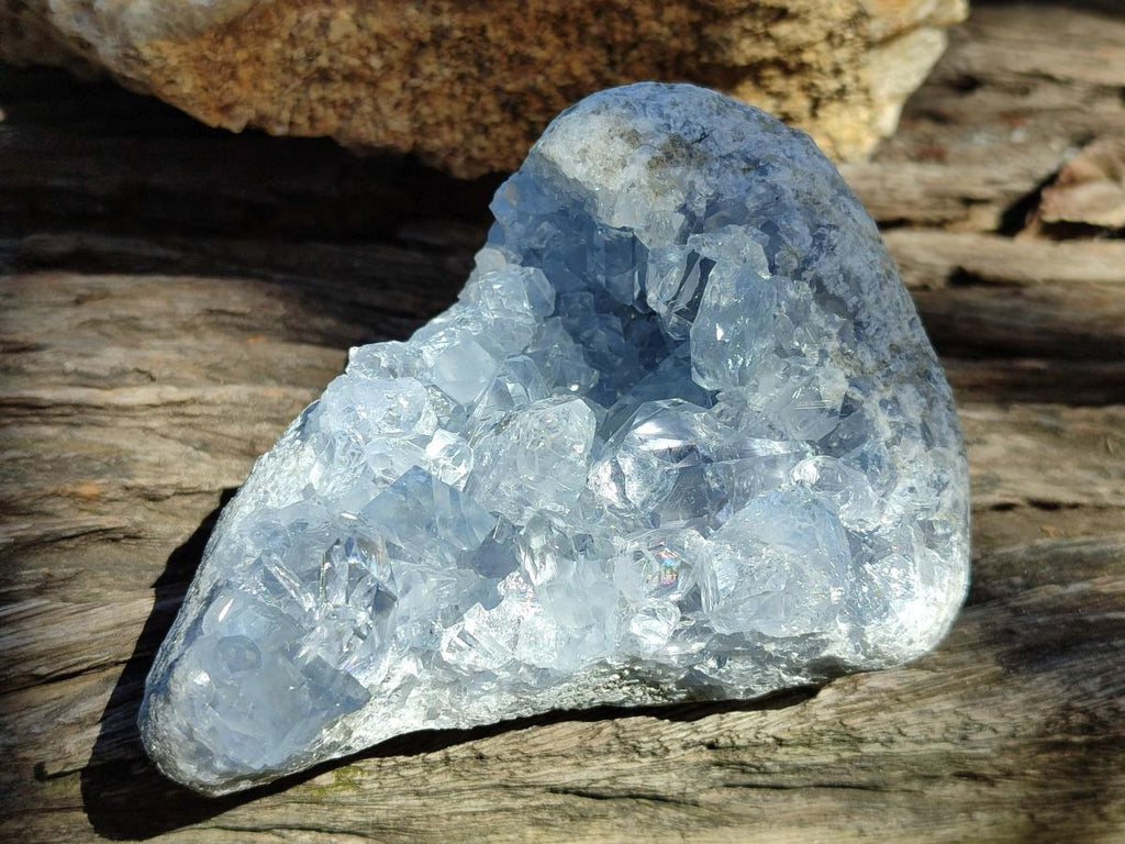 Natural Blue Celestite Specimens x 3 From Sakoany, Madagascar - Toprock Gemstones and Minerals 