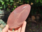 Polished Gemmy Rose Quartz Standing Free Forms x 3 From Madagascar - Toprock Gemstones and Minerals 