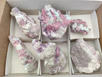 Natural Pink Rubellite Tourmaline Specimens x 6 From Karibib, Namibia - Toprock Gemstones and Minerals 