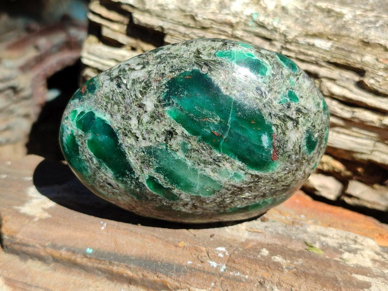 Polished Emerald Mica 'Mutokolite' Free Forms x 6 From Mutoko, Zimbabwe - Toprock Gemstones and Minerals 