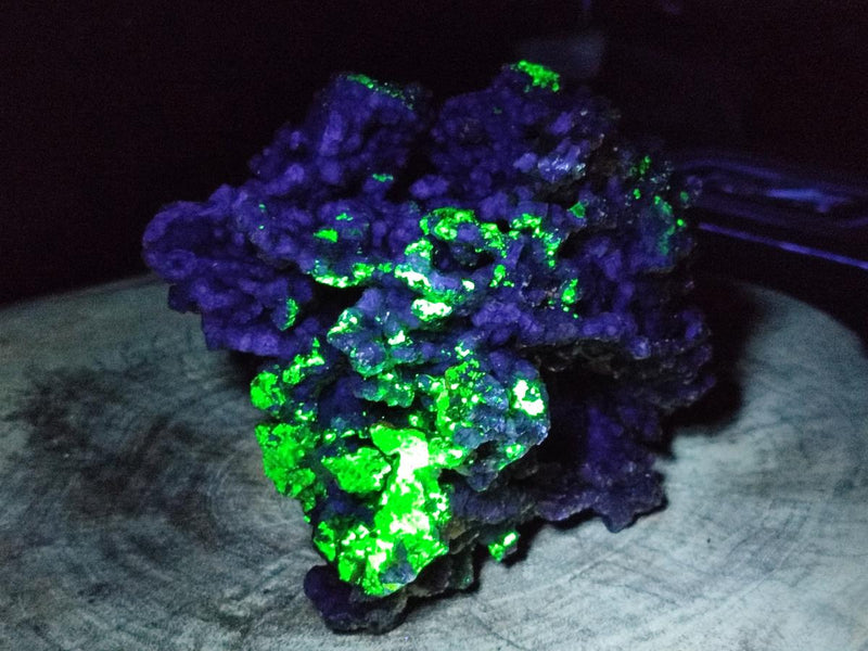 Natural Large Smokey Fluorite with Yellow Vermiculite and Hyalite Opal Cluster x 1 From Erongo, Namibia - Toprock Gemstones and Minerals 