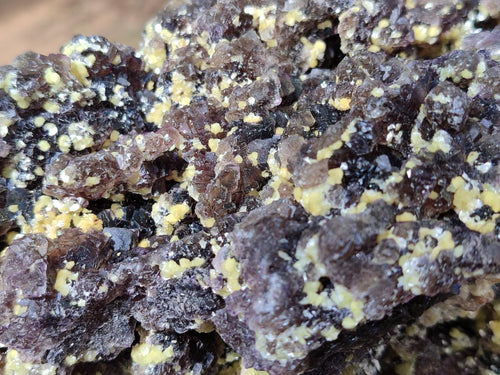 Natural Large Smokey Fluorite with Yellow Vermiculite and Hyalite Opal Cluster x 1 From Erongo, Namibia - Toprock Gemstones and Minerals 