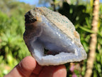 Natural Blue Lace Agate Geode Specimens x 24 From Nsanje, Malawi - Toprock Gemstones and Minerals 