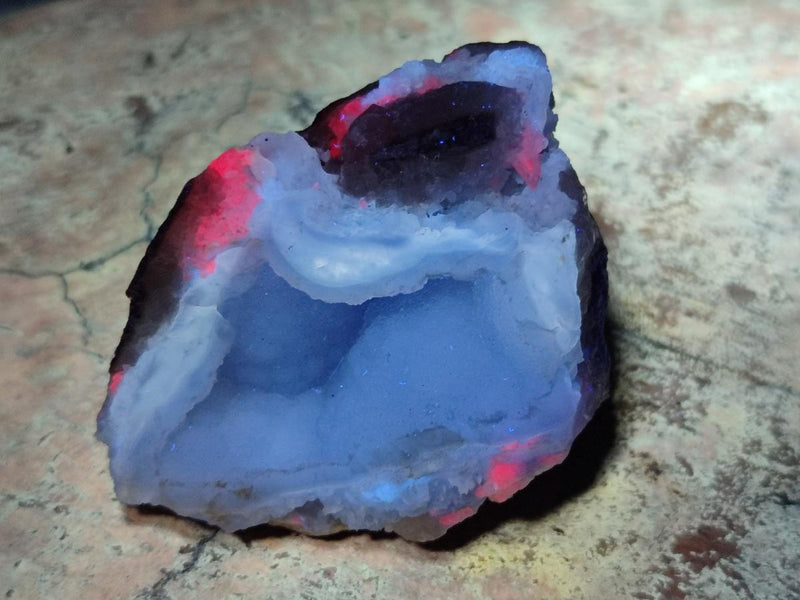 Natural Blue Lace Agate Geode Specimens x 24 From Nsanje, Malawi - Toprock Gemstones and Minerals 