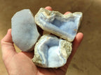 Natural Blue Lace Agate Geode Specimens x 24 From Nsanje, Malawi - Toprock Gemstones and Minerals 
