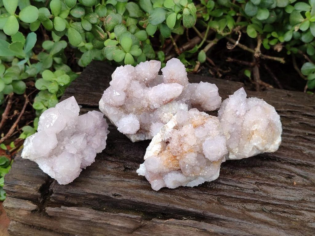 Natural Lilac Ametrine Spirit Clusters x 4 From Boekenhouthoek, South Africa - Toprock Gemstones and Minerals 