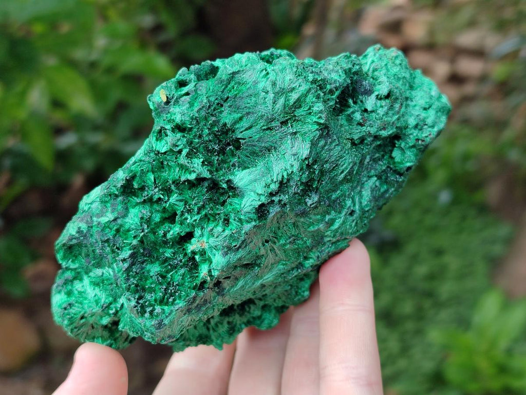 Natural Silky Malachite Specimens x 2 From Kasompe, Congo - Toprock Gemstones and Minerals 