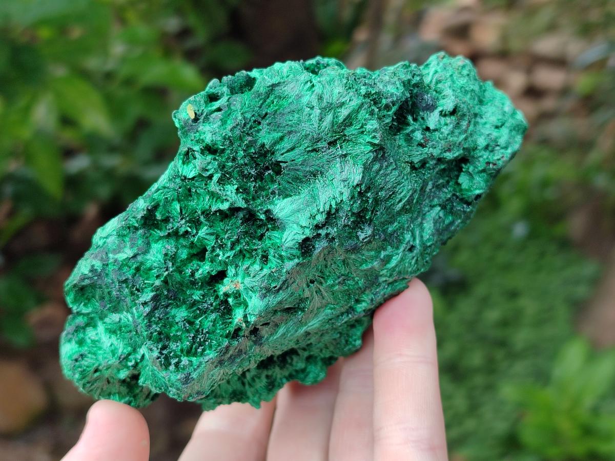 Natural Silky Malachite Specimens x 2 From Kasompe, Congo - Toprock Gemstones and Minerals 
