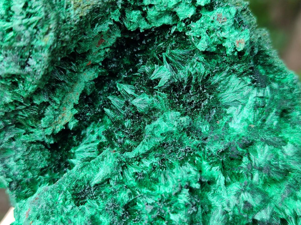 Natural Silky Malachite Specimens x 2 From Kasompe, Congo - Toprock Gemstones and Minerals 