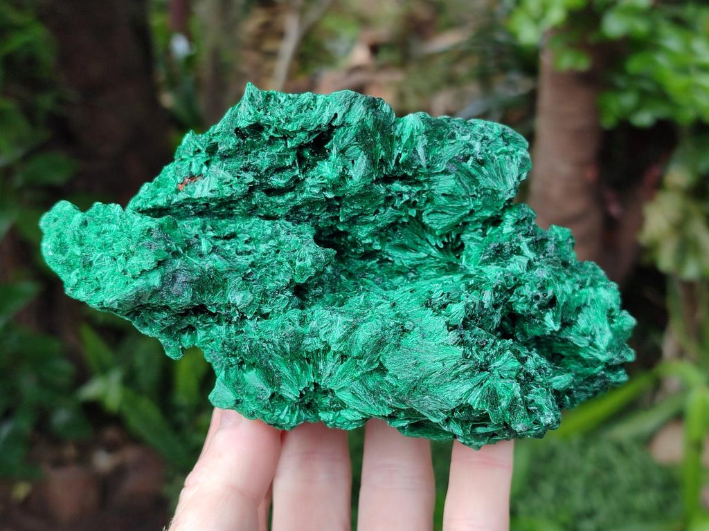 Natural Silky Malachite Specimens x 2 From Kasompe, Congo - Toprock Gemstones and Minerals 