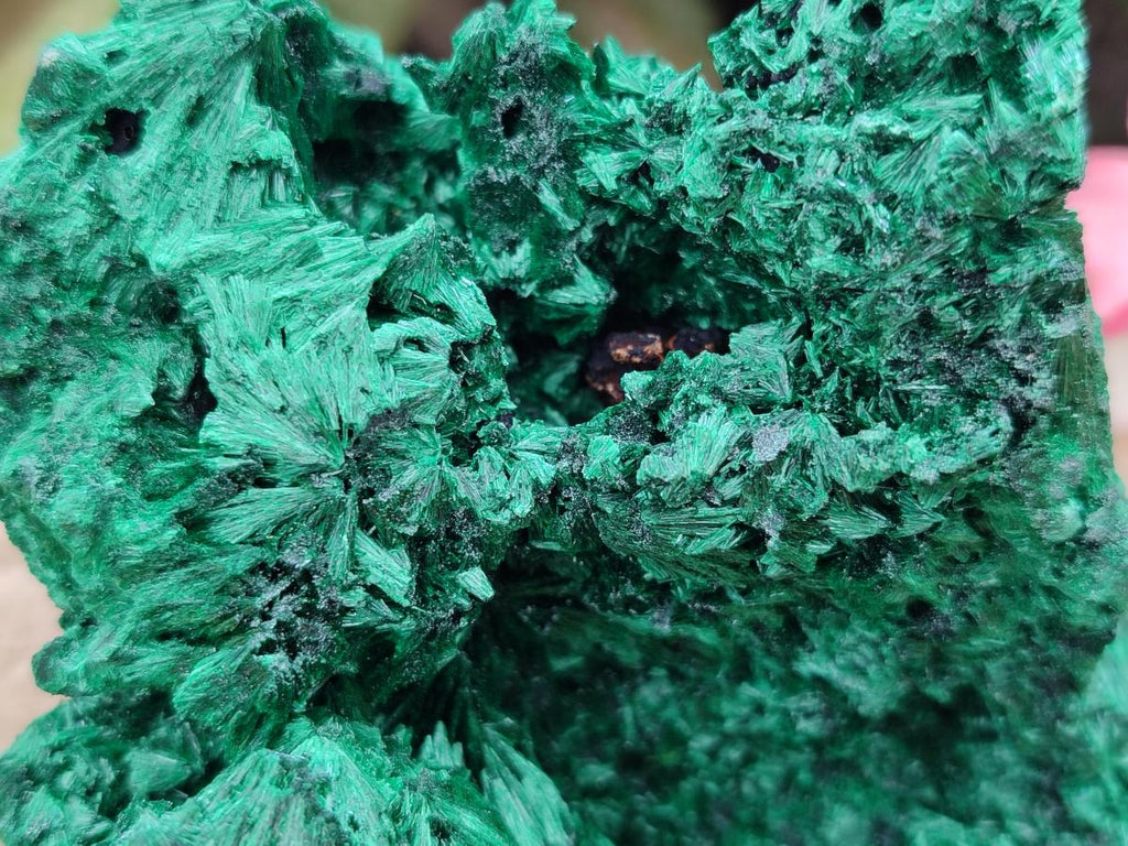 Natural Silky Malachite Specimens x 2 From Kasompe, Congo - Toprock Gemstones and Minerals 