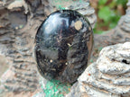 Polished Black Tourmaline Galets x 12 From Madagascar - Toprock Gemstones and Minerals 
