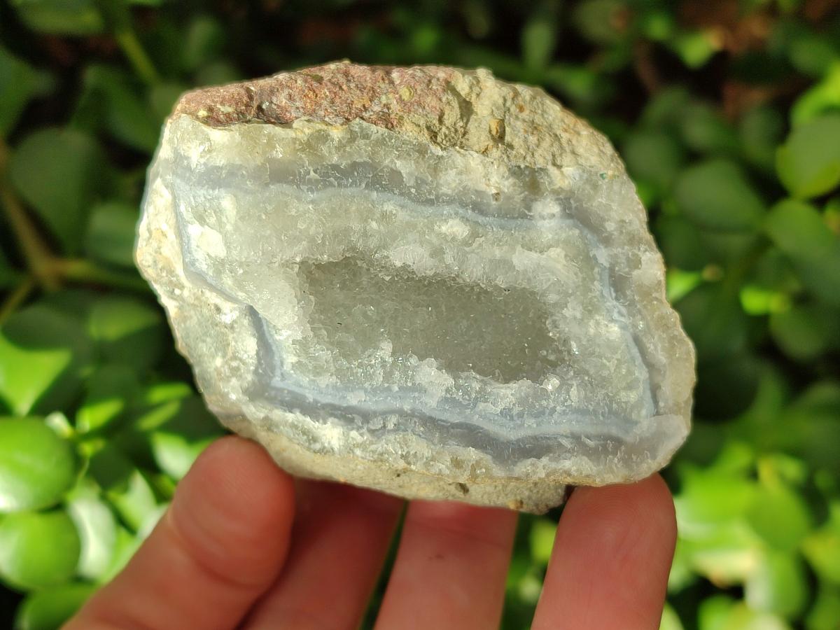 Natural Blue Lace Agate Geode Specimens x 12 From Nsanje, Malawi - Toprock Gemstones and Minerals 