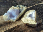 Natural Blue Lace Agate Geode Specimens x 12 From Nsanje, Malawi - Toprock Gemstones and Minerals 