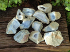Natural Blue Lace Agate Geode Specimens x 12 From Nsanje, Malawi - Toprock Gemstones and Minerals 