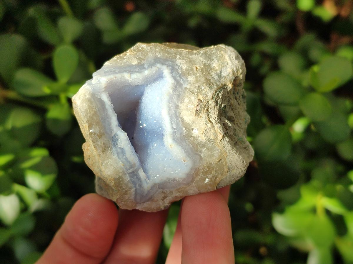 Natural Blue Lace Agate Geode Specimens x 12 From Nsanje, Malawi - Toprock Gemstones and Minerals 