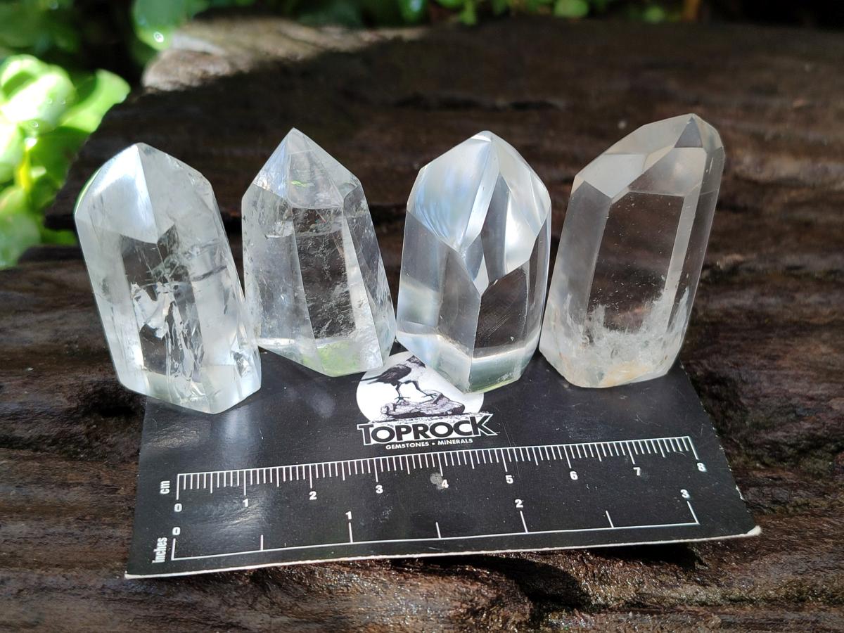 Polished Clear Quartz Display Crystals x 35 From Madagascar - Toprock Gemstones and Minerals 