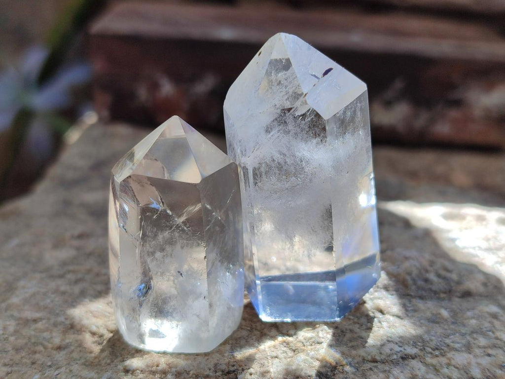 Polished Clear Quartz Display Crystals x 35 From Madagascar - Toprock Gemstones and Minerals 