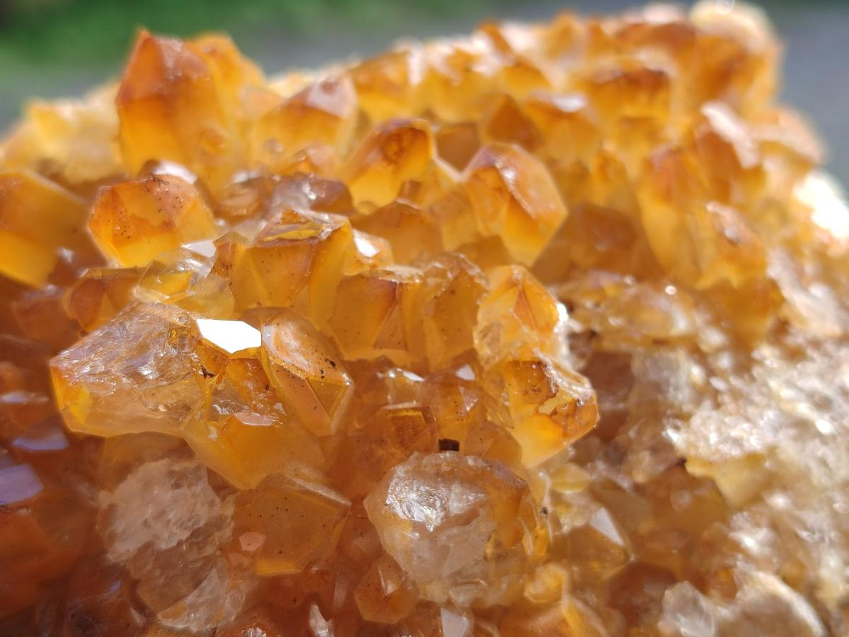 Natural Golden Limonite Quartz Cluster x 1 From Solwezi, Zambia - Toprock Gemstones and Minerals 