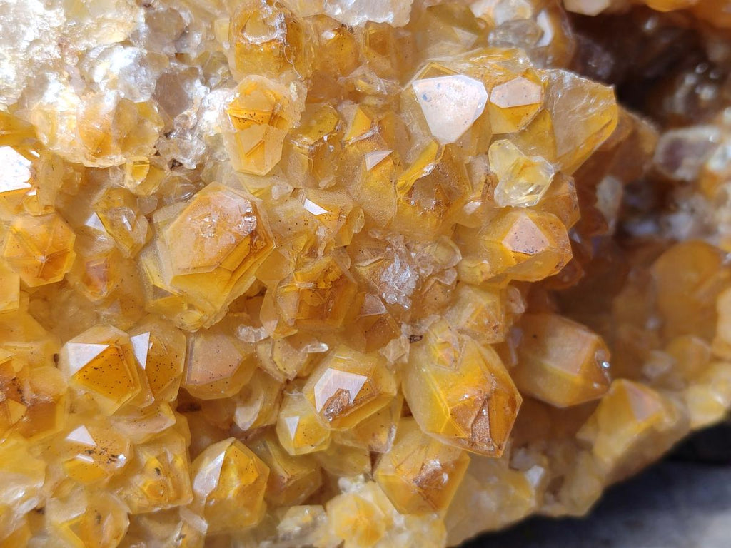 Natural Golden Limonite Quartz Cluster x 1 From Solwezi, Zambia - Toprock Gemstones and Minerals 