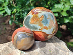 Polished Polychrome Jasper Nodules and a Sphere x 6 From NW Coast, Madagascar - Toprock Gemstones and Minerals 