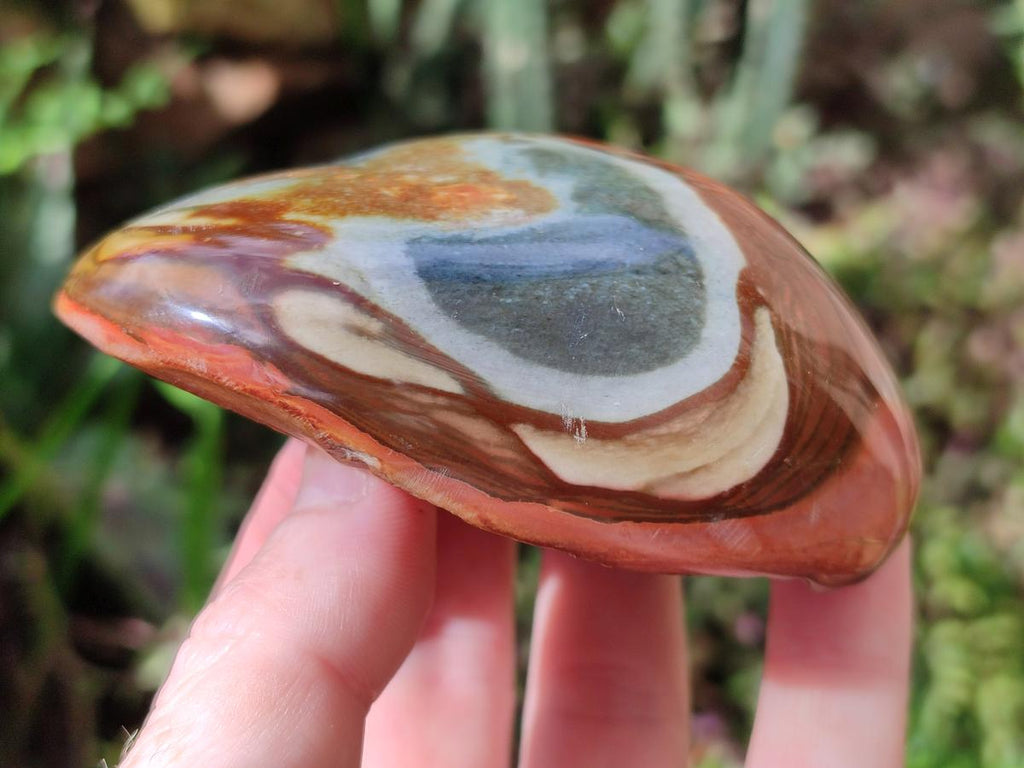 Polished Polychrome Jasper Nodules and a Sphere x 6 From NW Coast, Madagascar - Toprock Gemstones and Minerals 
