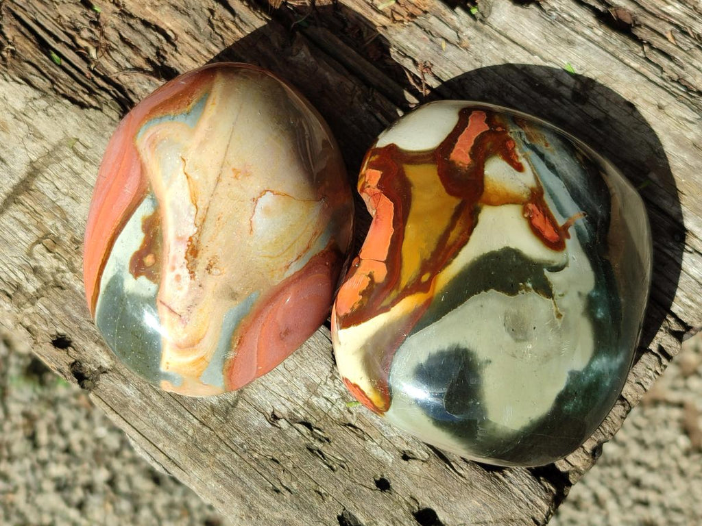Polished Polychrome Jasper Nodules and a Sphere x 6 From NW Coast, Madagascar - Toprock Gemstones and Minerals 