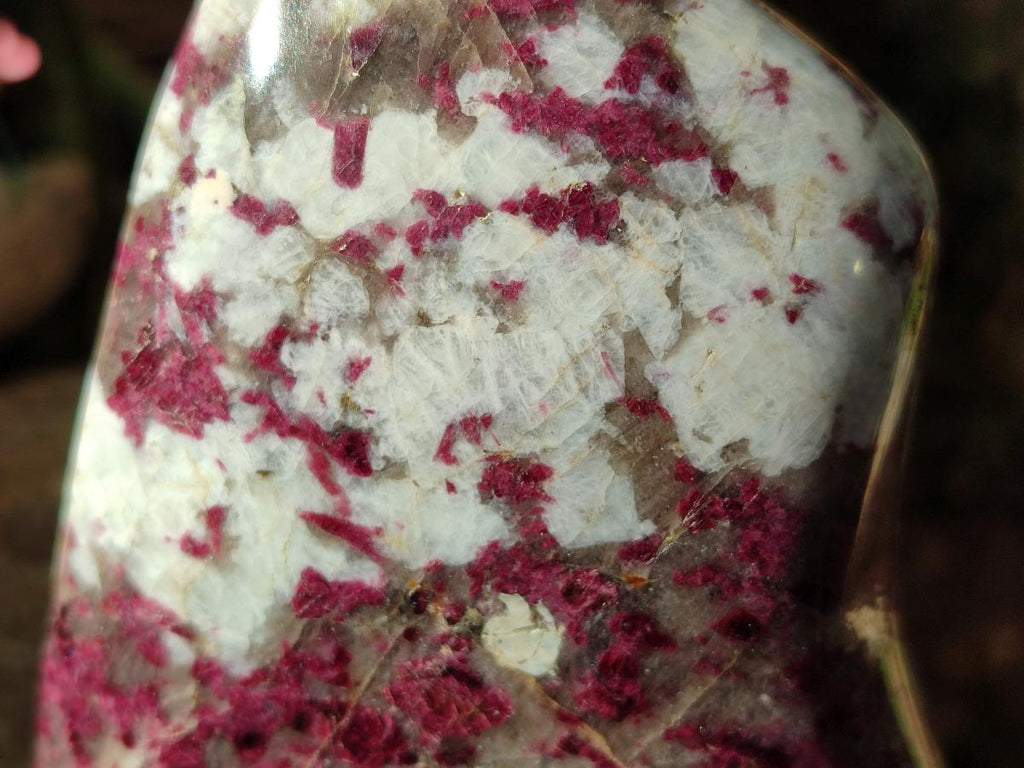 Polished Rubellite Pink Tourmaline Standing Free Form x 1 From Ambatondrazaka, Madagascar - Toprock Gemstones and Minerals 
