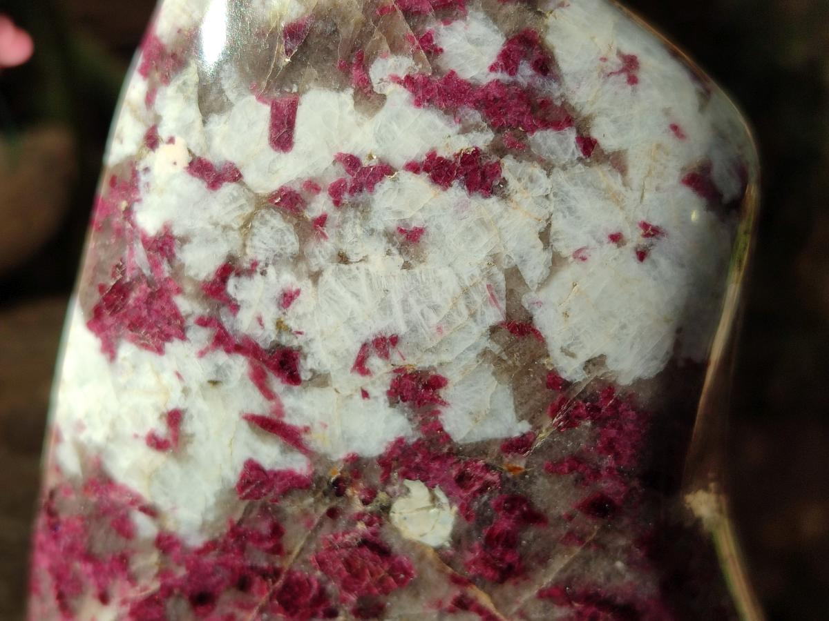 Polished Rubellite Pink Tourmaline Standing Free Form x 1 From Ambatondrazaka, Madagascar - Toprock Gemstones and Minerals 