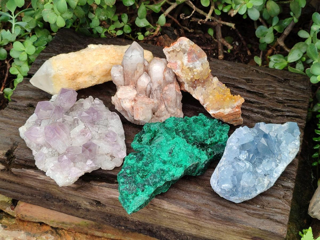 Natural Multi Mineral Specimens x 6 From Southern Africa - Toprock Gemstones and Minerals 