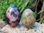 Polished Mixed Selected Gemstone Eggs x 12 From Southern Africa - Toprock Gemstones and Minerals 