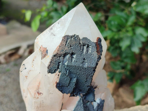 Natural Large Blacknite Quartz Cluster x 1 From Madagascar - Toprock Gemstones and Minerals 