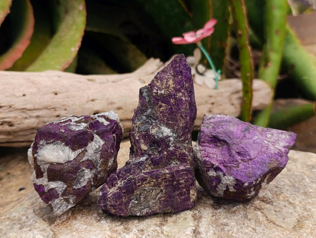 Natural Metallic Cobbed Purpurite Specimens x 12 From Erongo, Namibia - Toprock Gemstones and Minerals 
