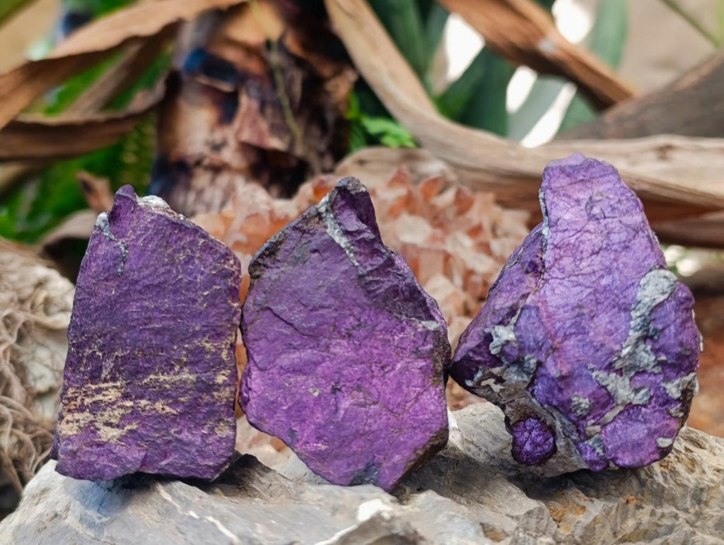 Natural Metallic Cobbed Purpurite Specimens x 12 From Erongo, Namibia - Toprock Gemstones and Minerals 
