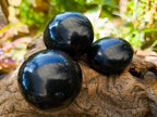 Polished Black Basalt Massage Set x 13 From Madagascar - Toprock Gemstones and Minerals 