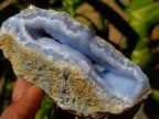 Natural Blue Lace Agate Geode Specimens x 6 From Nsanje, Malawi - Toprock Gemstones and Minerals 