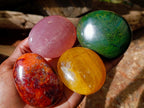 Polished Multi Mineral Galets x 24 From Madagascar - Toprock Gemstones and Minerals 