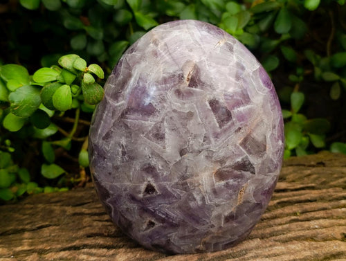 Polished Large Purple Chevron Amethyst Standing Free Form x 1 From Madagascar - Toprock Gemstones and Minerals 