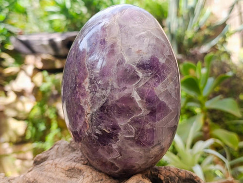 Polished Large Purple Chevron Amethyst Standing Free Form x 1 From Madagascar - Toprock Gemstones and Minerals 