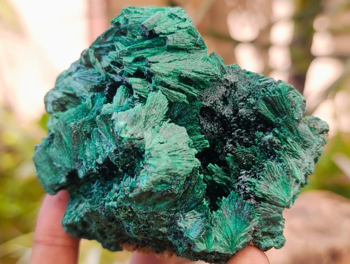 Natural Silky Malachite Specimens x 3 From Kasompe, Congo - Toprock Gemstones and Minerals 