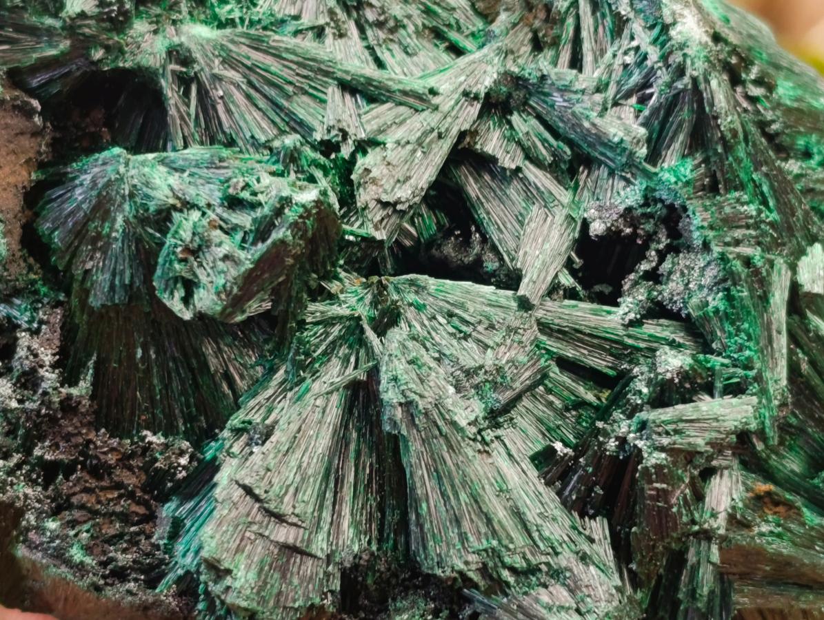 Natural Silky Malachite Specimens x 3 From Kasompe, Congo - Toprock Gemstones and Minerals 