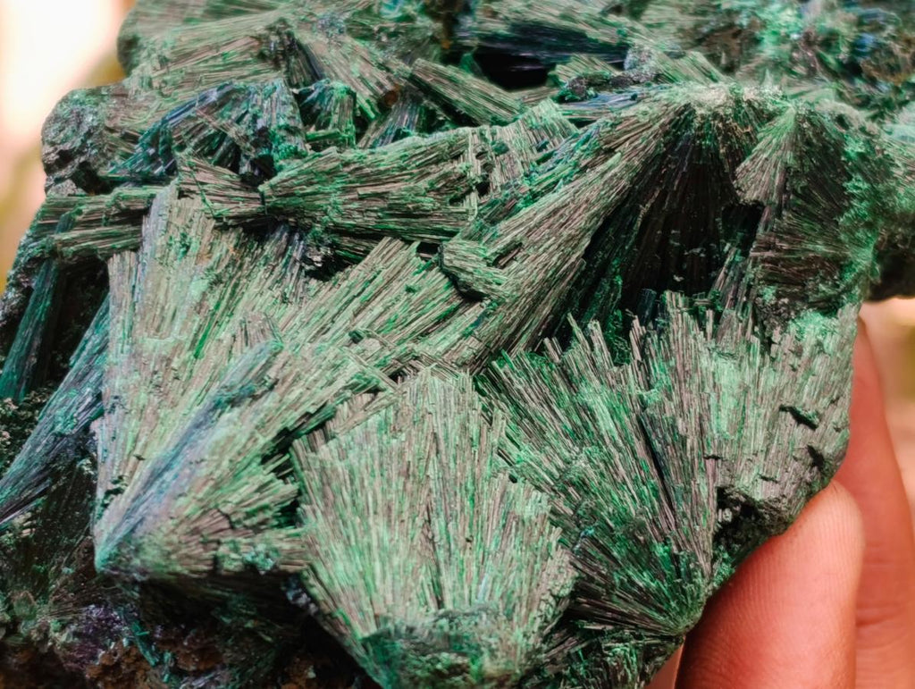 Natural Silky Malachite Specimens x 3 From Kasompe, Congo - Toprock Gemstones and Minerals 