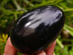 Polished Black Basalt Eggs x 10 From Madagascar - Toprock Gemstones and Minerals 