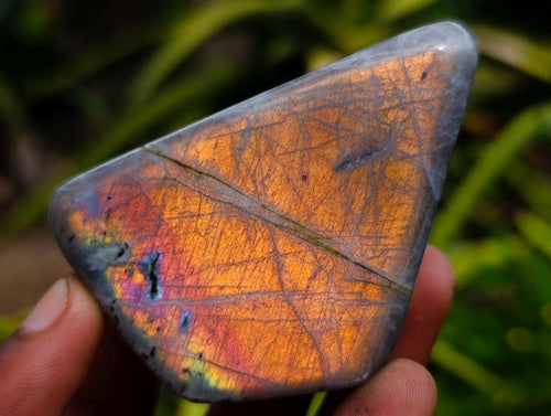 Polished Labradorite Standing Free Forms x 2 From Madagascar - Toprock Gemstones and Minerals 
