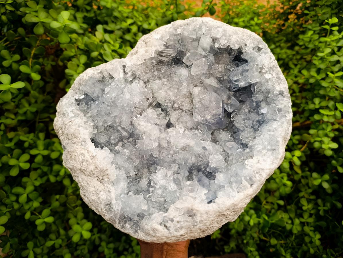 Natural XL Blue Celestite Geode Specimen x 1 From Sakoany, Madagascar - Toprock Gemstones and Minerals 