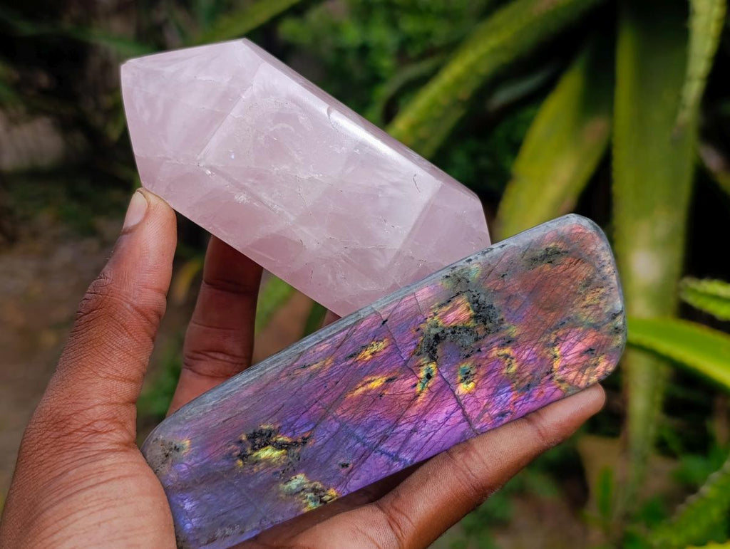 Polished Mixed Selected Multi Mineral Specimens x 6 From Madagascar - Toprock Gemstones and Minerals 